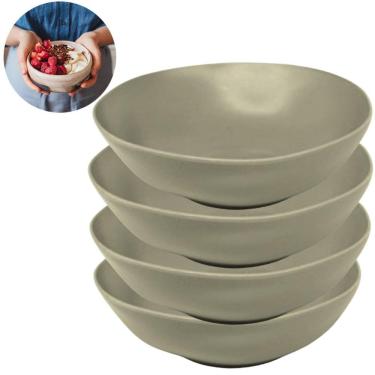 Imagem de Kit 4 Bowls De Bambu Design Sustentável Elegante