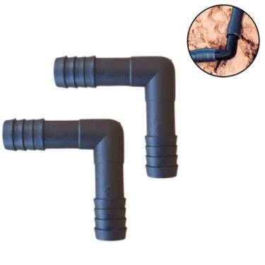 Imagem de Kit 2 Cotovelo Para Mangueira 1/2 Polegadas Conexão Joelho L 1/2 para 
