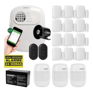 Imagem de Kit Alarme 3 Sensor Infravermelho E 12 Magnético Intelbras