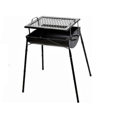 Imagem de Churrasqueira Praia Campo Em Aço Pé E Grelha Ab 75x36x30cm