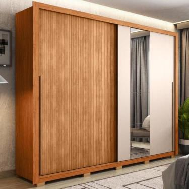 Imagem de Guarda Roupa Casal 2 Portas 4 Gavetas Imper Marrom Caemmun - LIDER DES