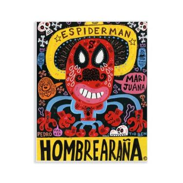 Imagem de Stupell Industries Arte icônica de placa de parede de colagem de personagem de super-herói, design de Jorge R. Gutierrez, 14 x 11