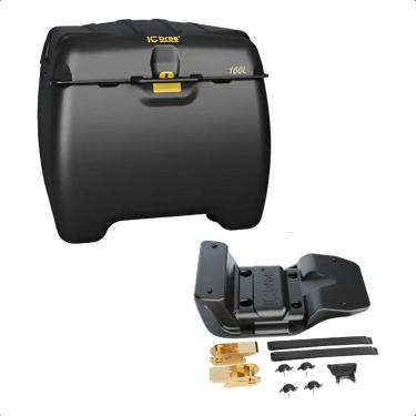 Imagem de Baú Bauleto Icbras 140L Para Motoboy Delivery Super Resistente Com Suporte Garantia