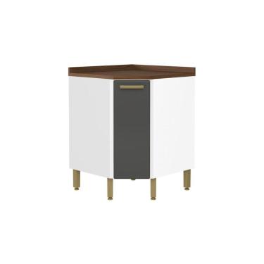 Imagem de Balcão De Cozinha Bella Canto C- 1 Porta Grafite - Bertolini