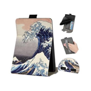 Imagem de Akacy Capa protetora de couro PU para Kindle Paperwhite 6.0 polegadas 11ª geração lançada em 2022/2024 (Modelo: C2V2L3/RS23CV) vem com alça e suporte (6)