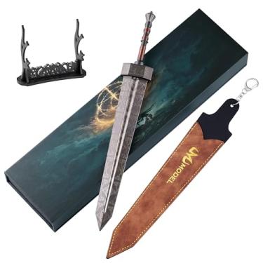 Imagem de JHCPKS Elden Ring Greatsword, artesanato de metal de 11,8 polegadas, modelo reduzido em escala igual, melhor escolha de amantes da coleção, ornamento requintado para jogabilidade, estante de livros ou