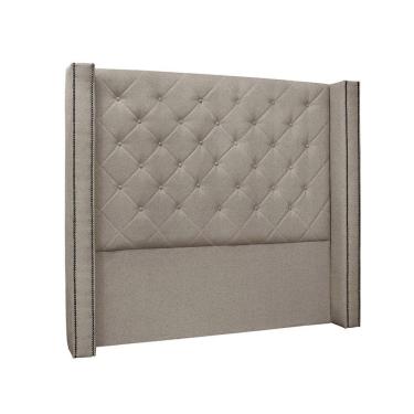 Imagem de Cabeceira Casal 140 Cm Vicenza Linho Rustico Areia