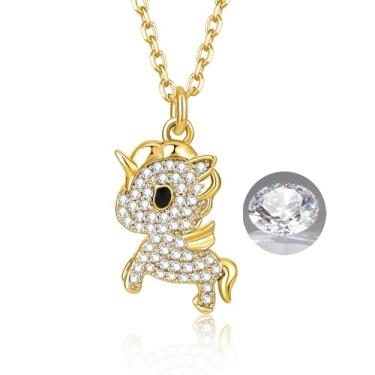 Imagem de Tokidoki Unicorno banhado a ouro 14K oficial licenciado colar pulseira brinco série acessório moderno zircônia cúbica joia fofa presente para mulheres, normal, Cobre, Zircônia cúbica