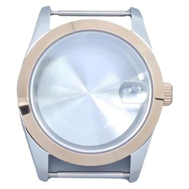 Imagem de FEIYASHI Caixa de relógio mergulhador de aço inoxidável de 36/39 mm, vidro de cristal de safira para movimento NH35/NH36 38 Miyota8215, Tampa inferior sólida 1, 36MM+Miyota8215 8205 Movement, Caixa de