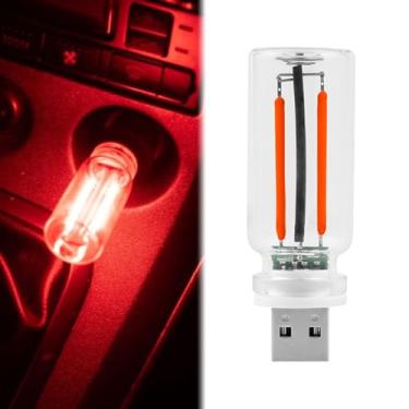Imagem de Lâmpadas USB para carro, garrafa de vidro retrô, lâmpada noturna LED com controle regulável por toque, iluminação ambiente interior portátil para veículos, quarto, corredor, acampamento, presente para