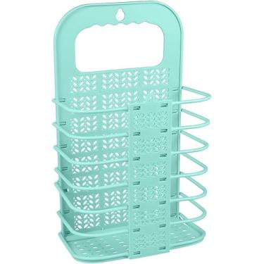 Imagem de Cesto Organizador Dobrável Multiuso com Alças – Compacto, Resistente e Perfeito para Lavanderia, Quarto e Banheiro (Verde)