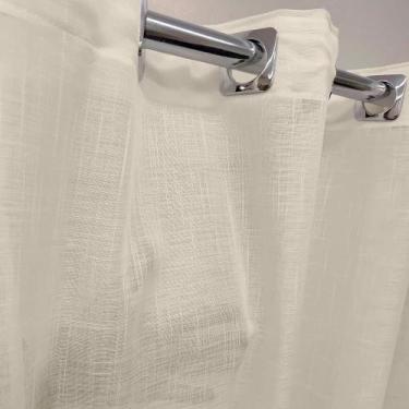 Imagem de Cortina Voil Gaze Linho 4,00X2,30 Sala Ou Quarto Alto Padrão - Lm Deto