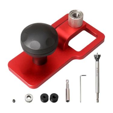 Imagem de Gabarito de guia de broca vertical - Ferramenta de centralização de furo vertical de precisão, acessório de broca de ferramentas elétricas para marcenaria para móveis, projetos artesanais, montagem de