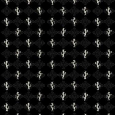 Imagem de Papel De Parede Cavalo Cinza Fundo Preto Adesivo Decorativo - LRP