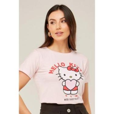 Imagem de Camiseta Tshirt D Bell Outlet Fashion Vibes Rosa Bebê-Feminino