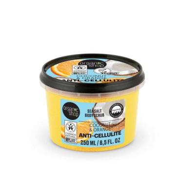 Imagem de Esfoliante Corporal Anticelulite - Óleos de Coco e Laranja + Sal - Org