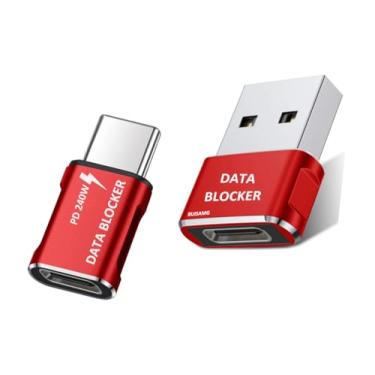 Imagem de BUISAMG Bloqueador de dados, bloqueador de dados USB contra download ilegal, à prova de hackers 100% garantido, bloqueador de dados USB C para iPhone 16 15 e qualquer carregamento de telefone USB