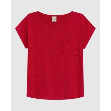 Imagem de Blusa Ampla Feminina Detalhe Bolso Frontal Em Viscose Stretch - Malwee