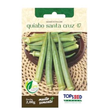 Imagem de Topseed Sementes de Quiabo Santa Cruz 47, Peso Líquido 2,00g, Muito Semente