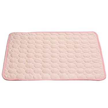 Imagem de Colchão de Resfriamento para Cães Almofadas Pets Gelo Verão Rápido Confortável Vestir- Nylon Respirável Poliéster Algodão Fácil Limpar Lavável à Máquina Borda Exquisita Manta Fria Jaula Pet Cama Sofá