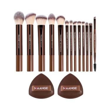 Imagem de Conjunto De Pincéis De Maquiagem Macios E Fluffy Com 13 Peças MAANGE, 