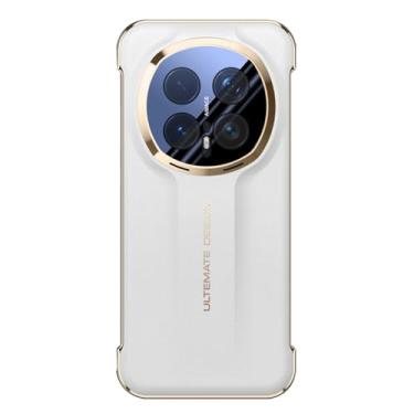 Imagem de LYJSMGZ Capa à prova de choque para Huawei Honor Magic 8 Pro/Magic 8, cobertura total de lente galvanizada, capa leve de proteção contra quedas, branca, Majic 8 Pro