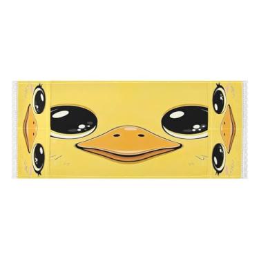 Imagem de Wassud Lindas capas de lavadora e secadora de rosto de pato, protetor de lavadora com sacos de armazenamento, capa de geladeira à prova de poeira com bolsos para lavanderia doméstica, cozinha, 120 x