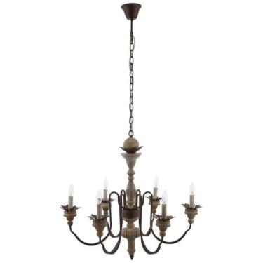 Imagem de Modway Lustre de candelabro francês vintage com pingente de teto