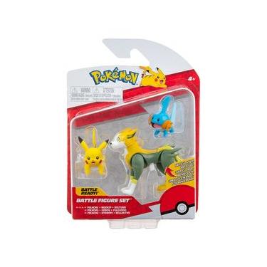 Imagem de 3 Bonecos De Batalha Pikachu, Mudkip E Boltund - Pokémon