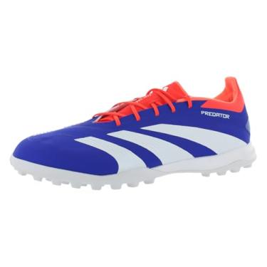 Imagem de adidas Tênis unissex Predator Elite TF, Azul lúcido/calçado branco/vermelho solar, 42