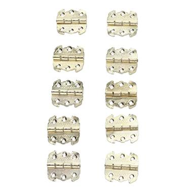 Imagem de aqxreight 50 Peças Dobradiças de Caixa Mini retrô Engrossar Resistência à Corrosão Dobradiça Decorativa de Ferro Durávelbronze Verde Menos Empresa de Corrosão Menos Bonita para a Qual São Feitas de