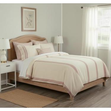 Imagem de Piper Classics Market Place Roupa de cama vermelha, Vermelho, King Duvet