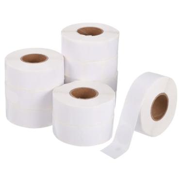 Imagem de PATIKIL 10.000 peças de adesivos coloridos de 10 rolos, adesivos circulares de 1,9 cm, etiqueta de codificação para escritório, negócios, quintal, venda de garagem, decoração de casa, branco