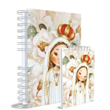 Imagem de Agenda Católica 2026 + Bloco de Anotações, Nossa Senhora das Graçase Fátima, Azul, Capa 15