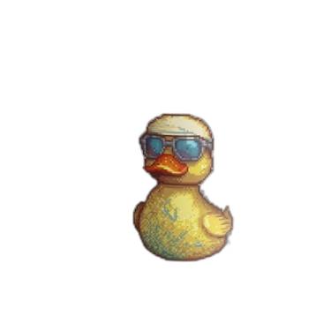 Imagem de Caneca Xícara de Café Porcelana 300ml Pato Amarelo com Óculos de Sol