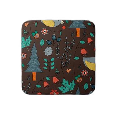 Imagem de Ladrilho Decorativo de Cerâmica Estampa Floresta Colorida