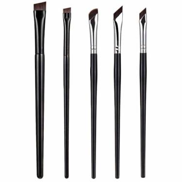 Imagem de Conjunto de pincéis de base, corretivo, pincel de pó, pincel de base líquida, conjunto de pincéis de maquiagem profissional para olhos e rosto,