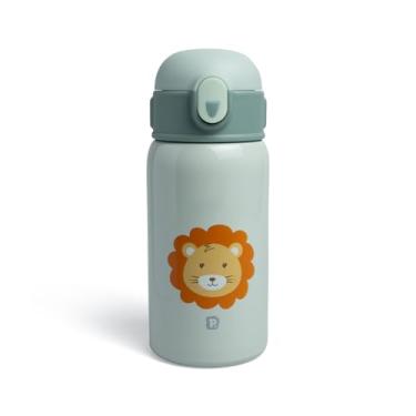 Imagem de Garrafa Térmica Inox 400ml com Canudo Silicone Leão Pimpolho