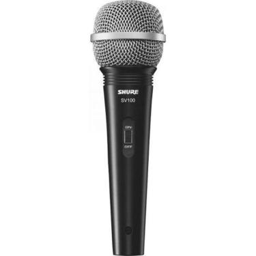 Imagem de Microfone De Mão Multifuncional Com Fio Sv100 Preto Shure
