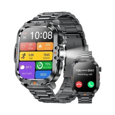 Imagem de Relógio Inteligente Bluetooth Masculino LIGE V17 Com Luz LED, IP68 À P