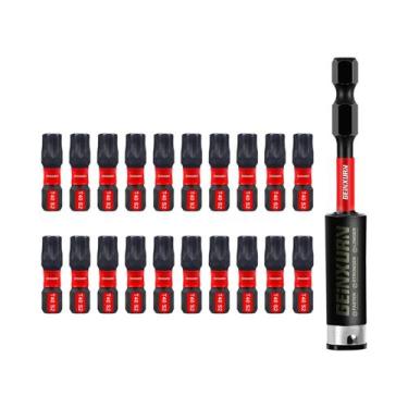 Imagem de Conjunto De Bits Magnéticos Impact Tough Com Cabeça Torx Em Aço Liga S