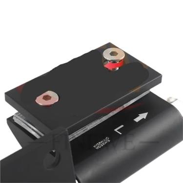 Imagem de 2 peças de portas de vidro sem moldura clipe hidráulico de parede buffer automático de fechamento de porta de banheiro vidro de liga de alumínio dobradiça silenciosa (B-R)