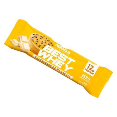 Imagem de Barra Proteica Best Whey - 1 Barras 49g Cheesecake de Maracujá - Atlhetica Nutrition-Unissex