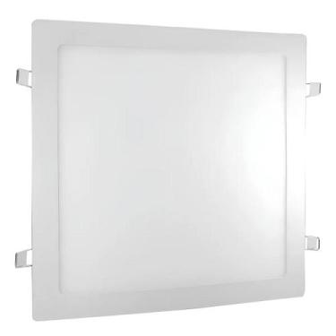 Imagem de Kit Com 5 Painel Plafon Led 12w Bivolt Embutir Quadrado - Wolrd Led, F
