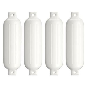 Imagem de Defensa Inflável Em Pvc Branca G4 16,5 X 58,5cm Barco Kit 4 - Noster N