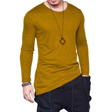 Imagem de Camiseta Longline Oversized Corte Lateral Manga Longa - Di Nuevo, Amar
