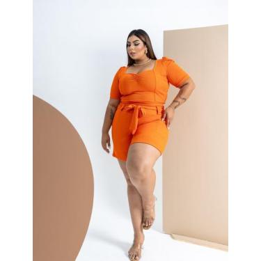 Imagem de Cropped Ana Ruga - Kruella Fashion, Laranja, G2