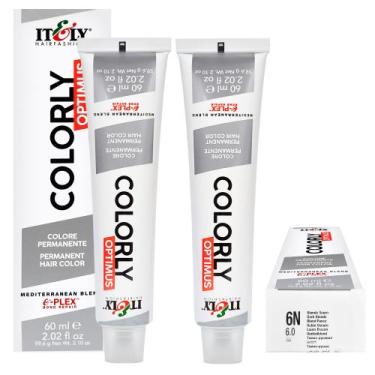 Imagem de Itely Kit c/2 Tintas Colorly 6N Louro Escuro 60 ml