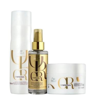 Imagem de Wella Oil Reflections Shampoo 250ml, Máscara 150ml e Óleo 100ml