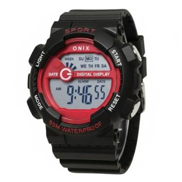 Imagem de Relógio Masculino Onix Digital IT-8550122 Preto e Vermelho